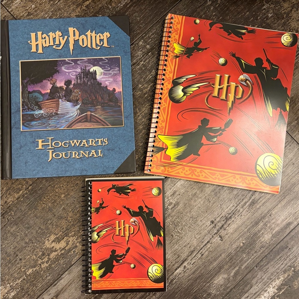 Harry Potter Hogwart’s Journal, Large and Small Spiral Notebook lots of extras